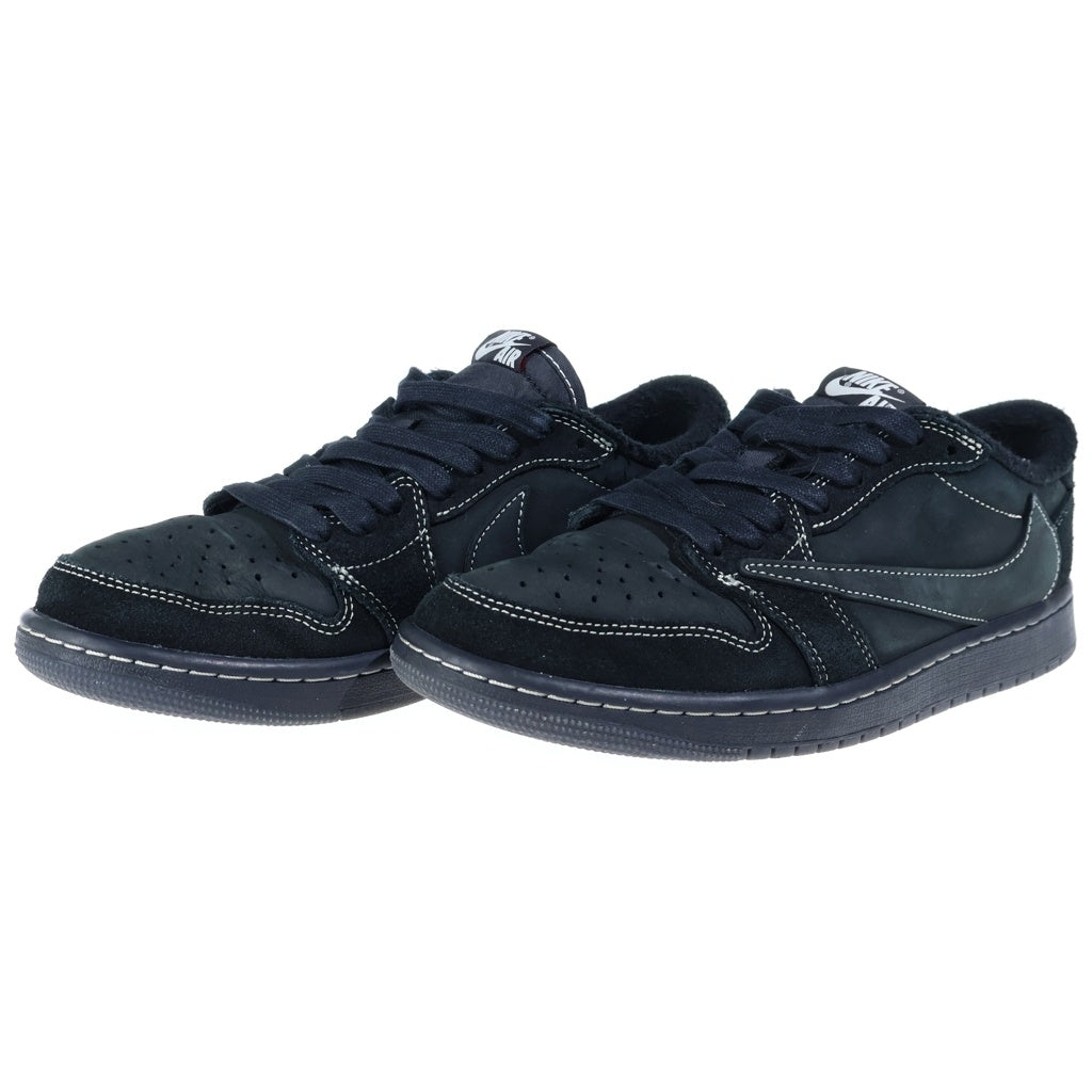 NIKE(ナイキ) AIR JORDAN1 LOW BLACK PHANTOM エアジョーダン1 ブラックファントム レザーローカットスニーカー ブラックUS8/26cm DM7866-001