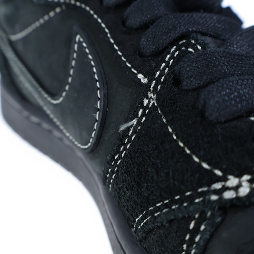 NIKE(ナイキ) AIR JORDAN1 LOW BLACK PHANTOM エアジョーダン1 ブラックファントム レザーローカットスニーカー ブラックUS8/26cm DM7866-001