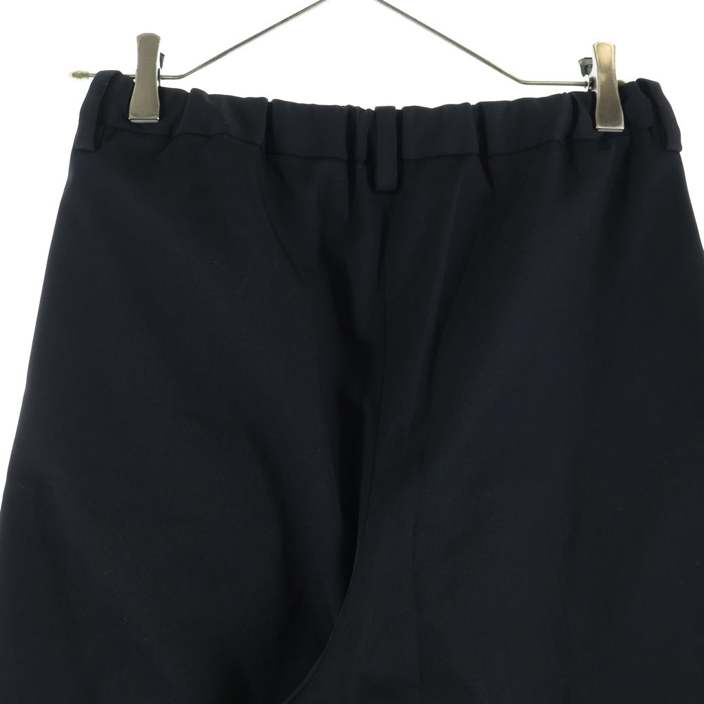 MAISON MIHARAYASUHIRO(メゾンミハラヤスヒロ) DRY WOOL TROUSERS ドライウールトラウザー ワイドシルエットパンツ ブラック K15PT312 レディース