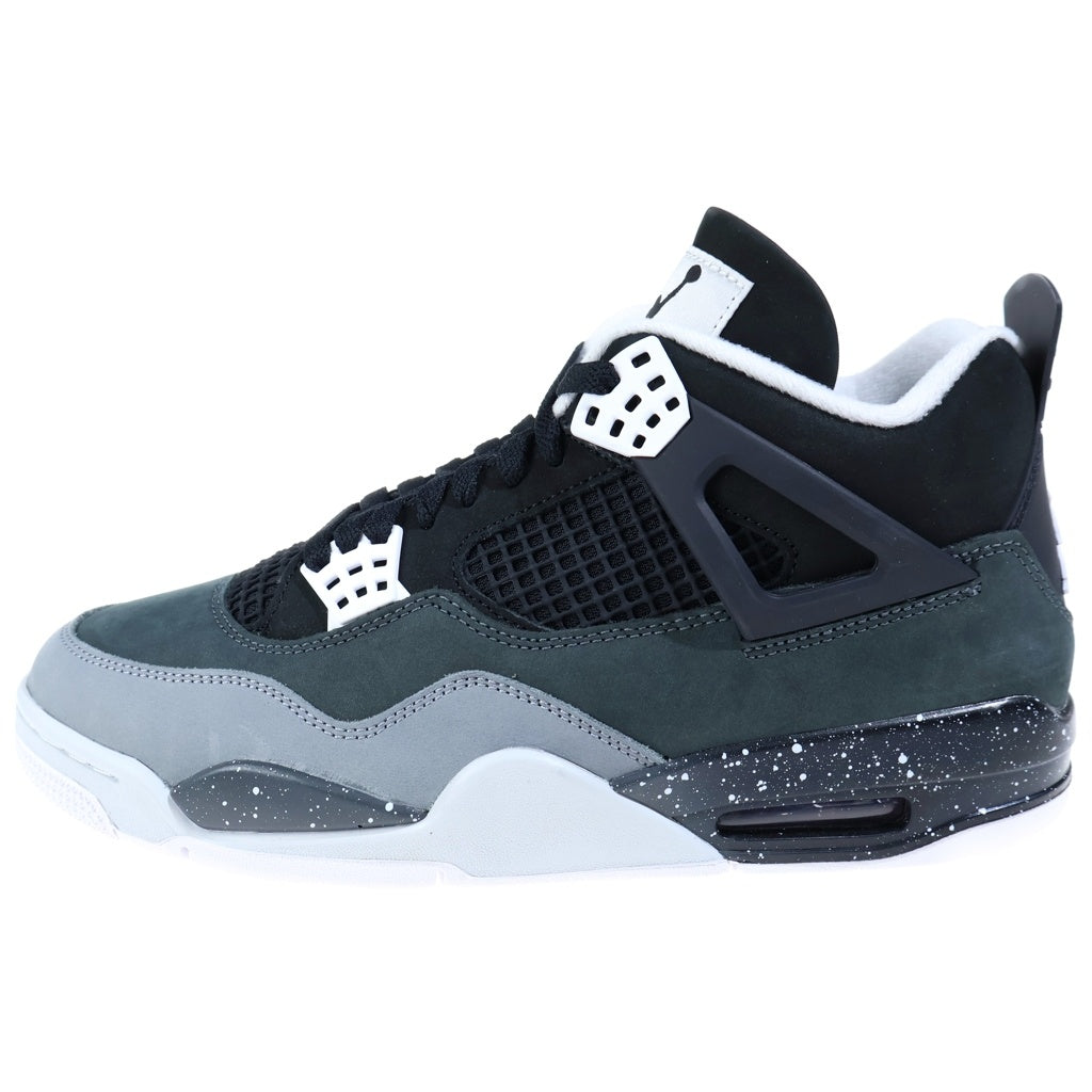 NIKE(ナイキ) AIR JORDAN RETRO Fear エアジョーダン 4 レトロ フィアー ミッドカットスニーカー ブラック/グレー FQ8138-002