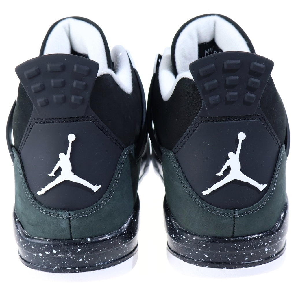 NIKE(ナイキ) AIR JORDAN RETRO Fear エアジョーダン 4 レトロ フィアー ミッドカットスニーカー ブラック/グレー FQ8138-002
