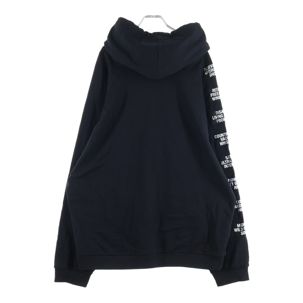 RAF SIMONS(ラフシモンズ) 21SS Teenage Dreams Oversized Hoodie ティーンエイジ ドリームズ オーバーサイズド フーディー パーカー ブラック 211-M175D