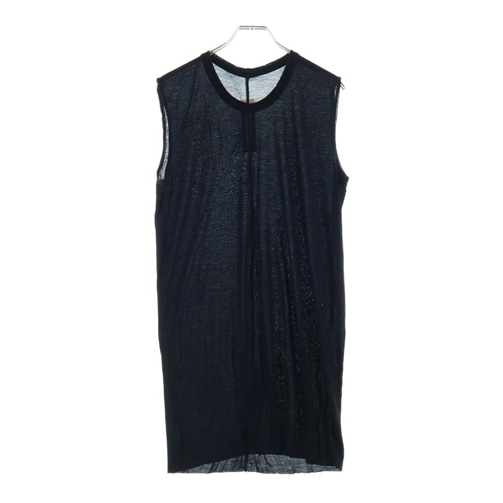 Rick Owens(リックオウエンス) 24SS Basic Knit Tank Top ベーシックニットタンクトップ ブラック RU01D3151-JS