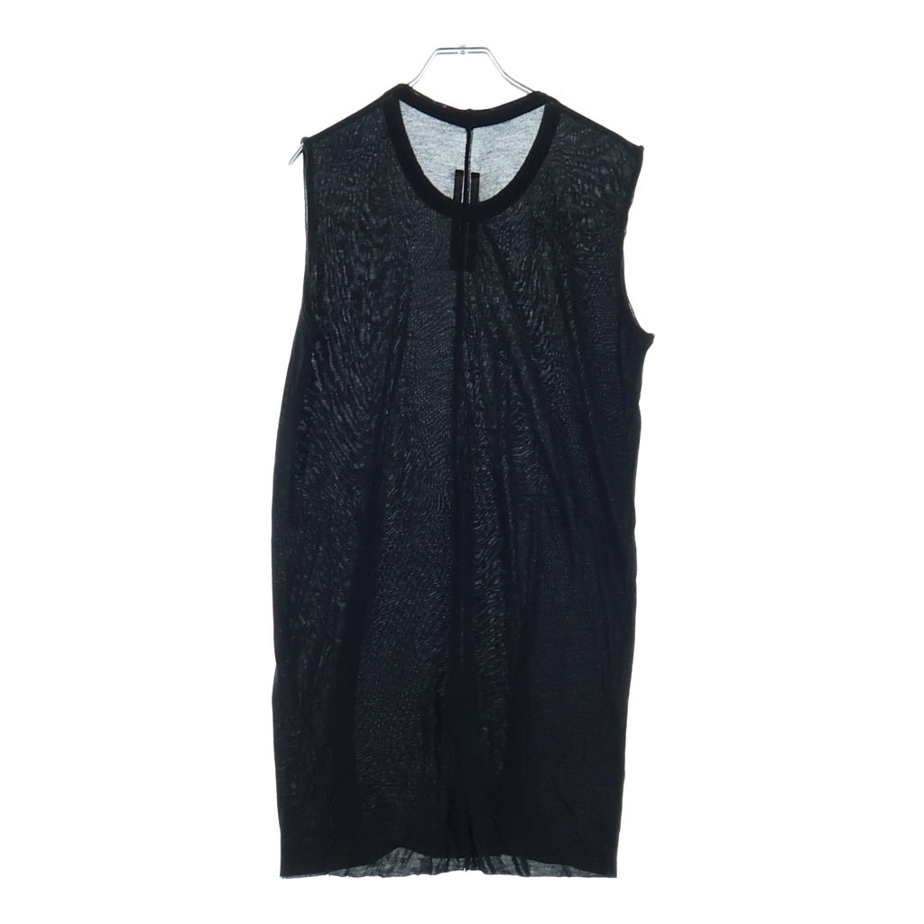 Rick Owens(リックオウエンス) 24SS Basic Knit Tank Top ベーシックニットタンクトップ ブラック RU01D3151-JS