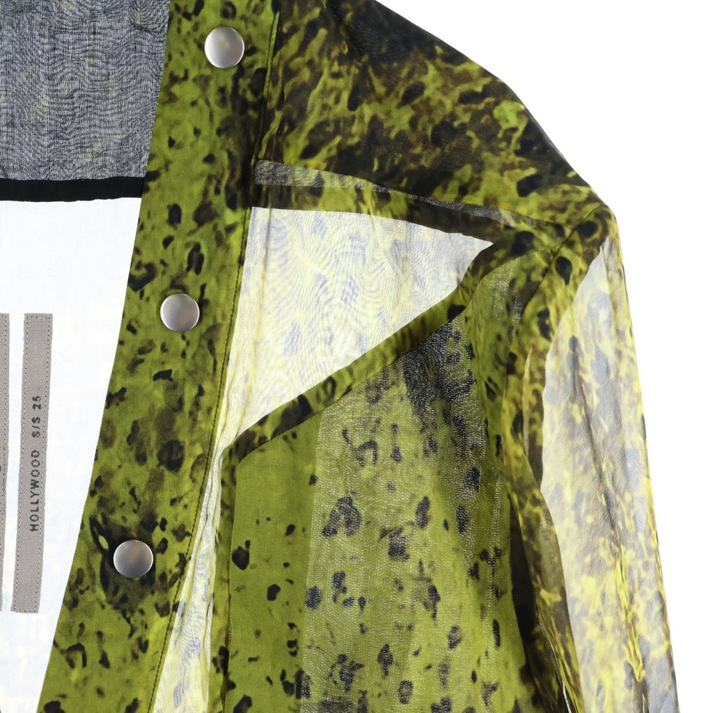 Rick Owens(リックオウエンス) 25SS LARRY FOGPOCKET SHIRT ラリーシャツ グリーン RU01E5287-SP1