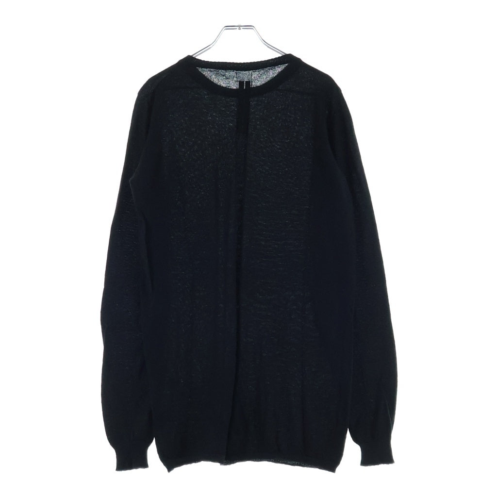 Rick Owens(リックオウエンス) 24SS Biker Crew Knit Sweater バイカー クルーニット セーター ブラック RU01D3622-WS