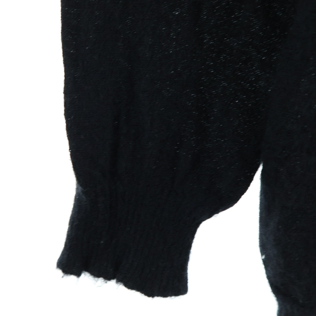 Rick Owens(リックオウエンス) 24SS Biker Crew Knit Sweater バイカー クルーニット セーター ブラック RU01D3622-WS