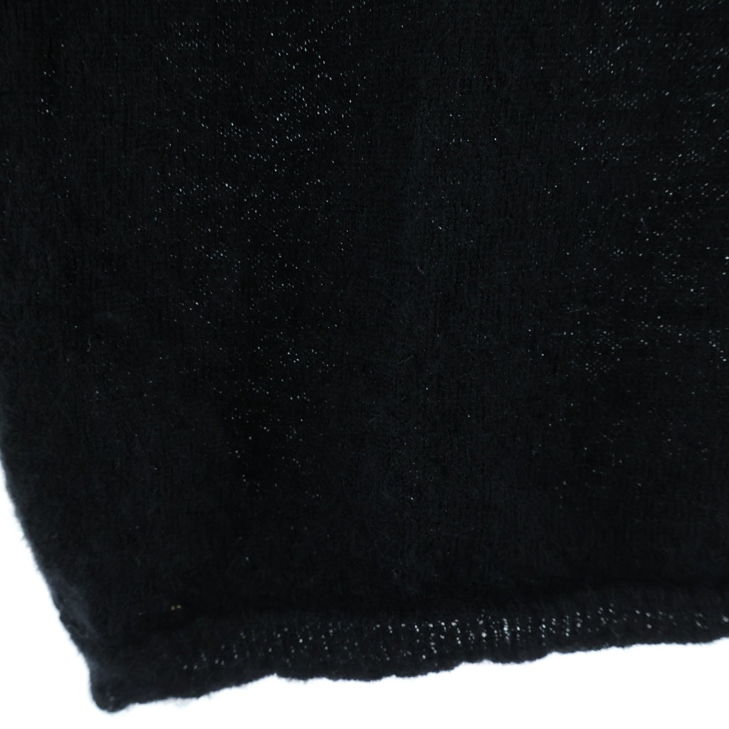 Rick Owens(リックオウエンス) 24SS Biker Crew Knit Sweater バイカー クルーニット セーター ブラック RU01D3622-WS