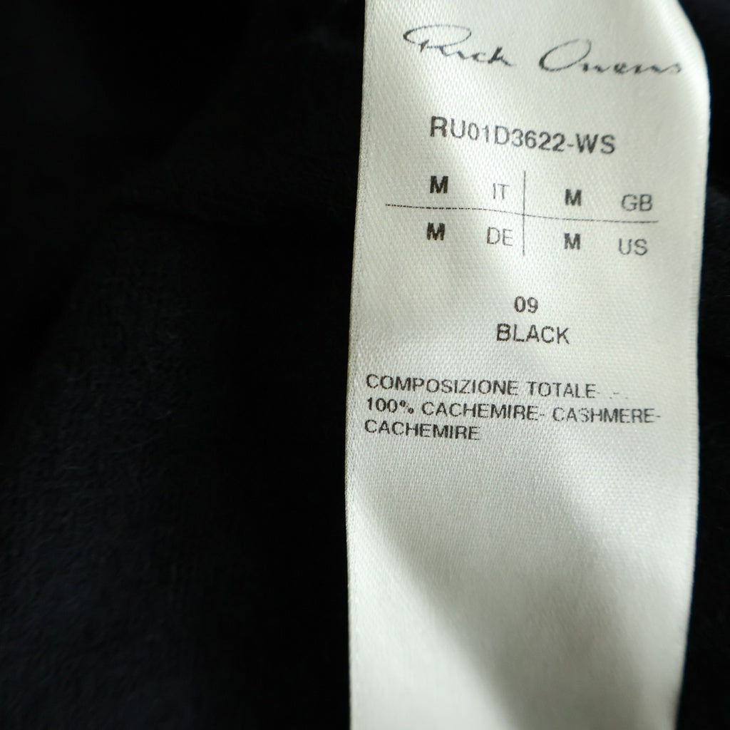 Rick Owens(リックオウエンス) 24SS Biker Crew Knit Sweater バイカー クルーニット セーター ブラック RU01D3622-WS