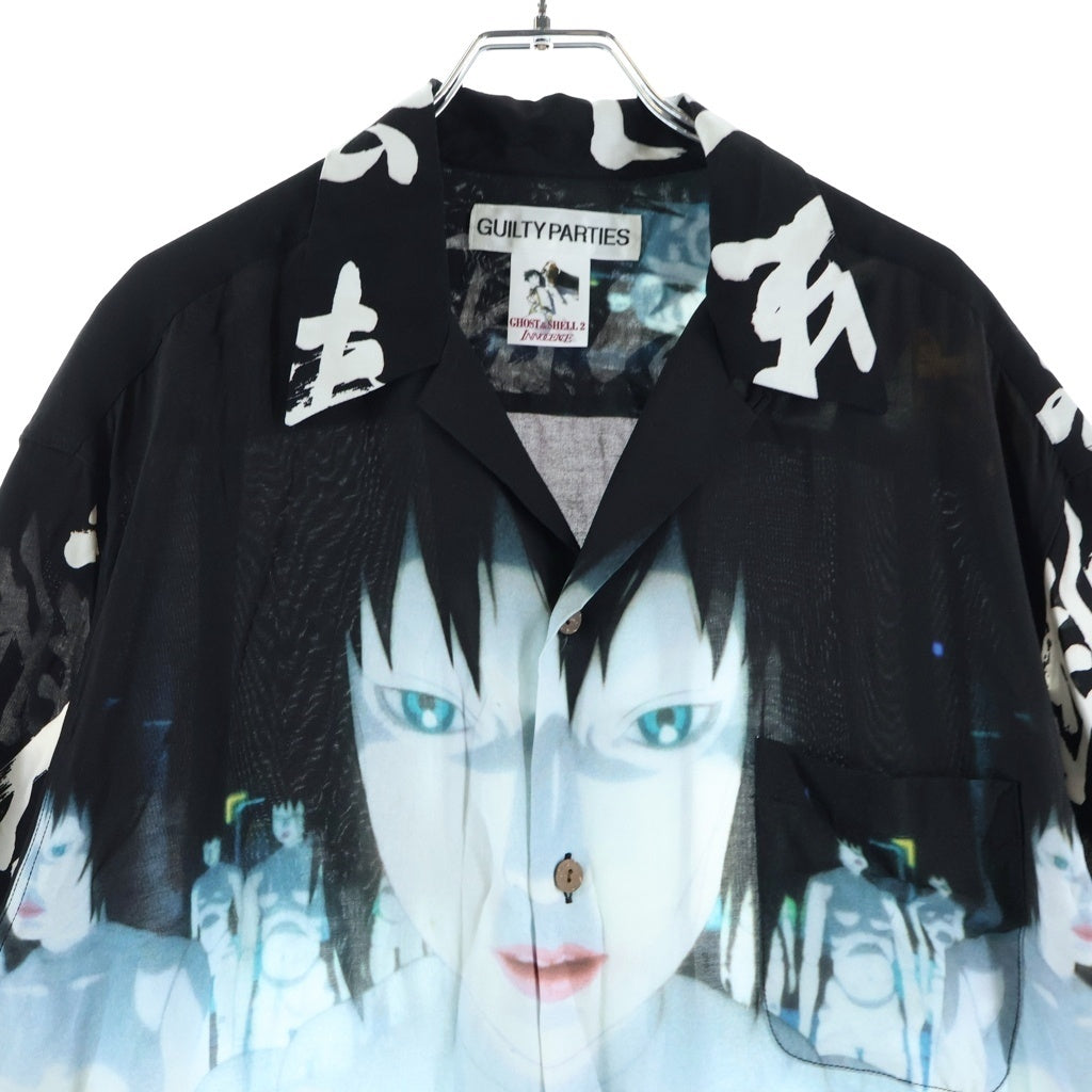 WACKO MARIA(ワコマリア) 24SS ×GHOST IN THE SHELL 攻殻機動隊 INNOCENCE S/S HAWAIIAN SHIRT TYPE-2 ゴーストインザシェル イノセンス 総柄 半袖 ハワイアンシャツ INNOCENCE-WH-HI02 WH-HI02