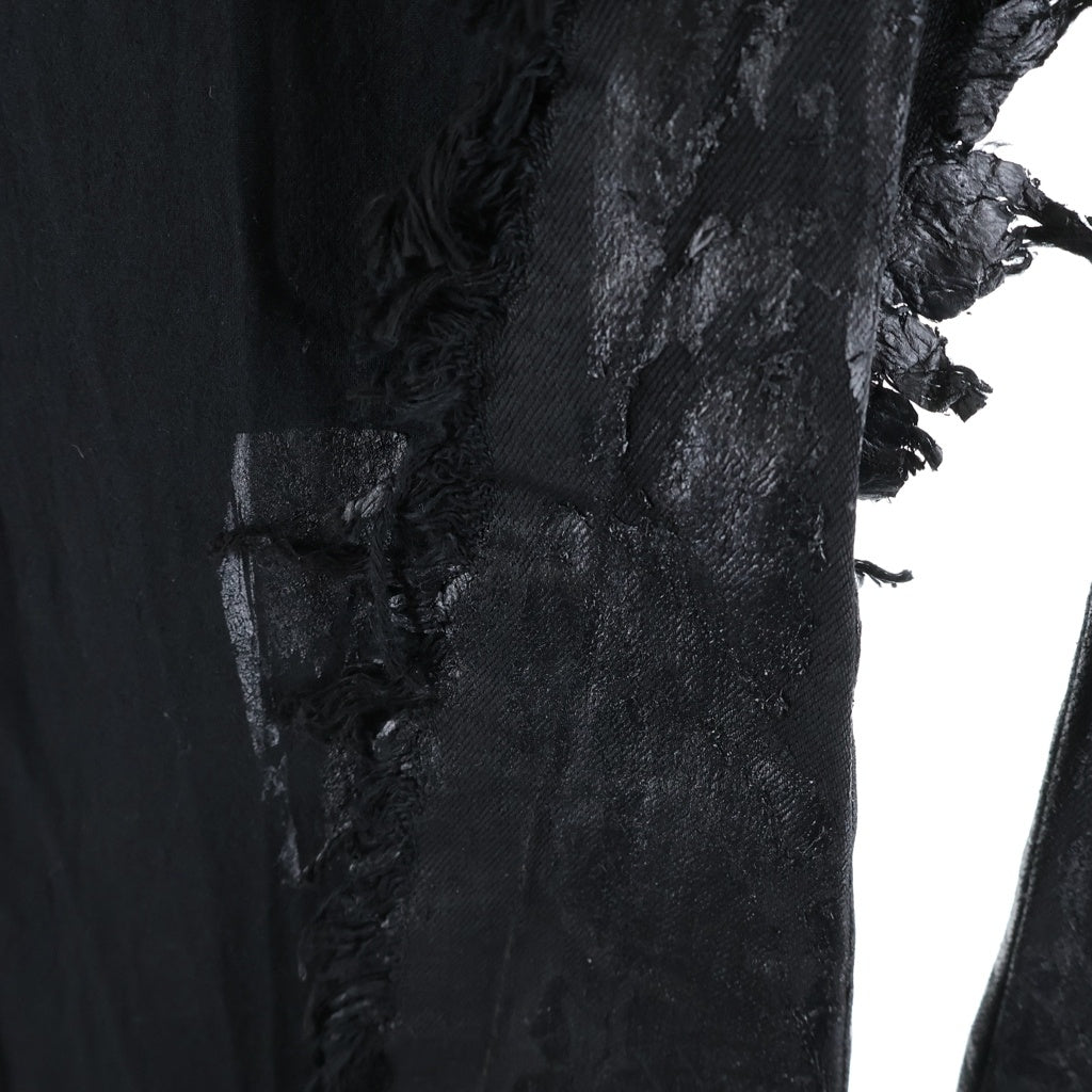 Rick Owens(リックオウエンス) JORIS TROUSER ドッキングフレアデニムパンツ ブラック RR02E1308-BMCCL