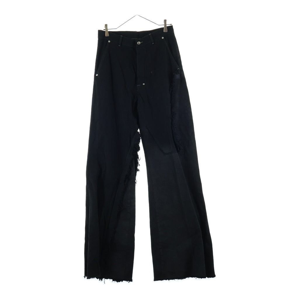 Rick Owens(リックオウエンス) JORIS TROUSER ドッキングフレアデニムパンツ ブラック RR02E1308-BBCL