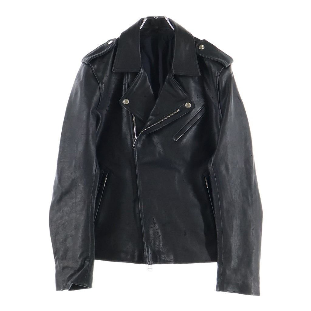 NO BRAND(ノーブランド) 26AW FRACTION フラクション ダブルライダースジャケット レザージャケット ブラック FM26SS102HRO