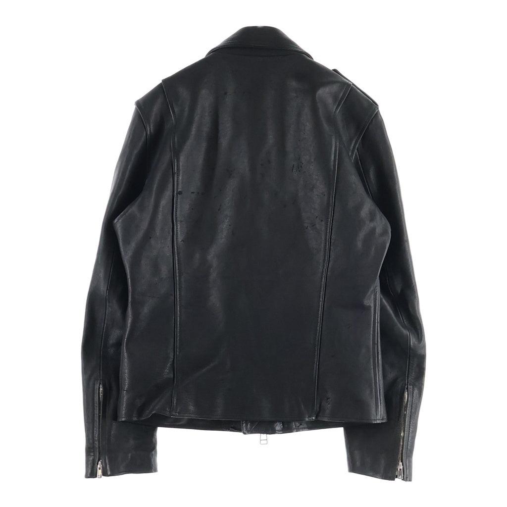 NO BRAND(ノーブランド) 26AW FRACTION フラクション ダブルライダースジャケット レザージャケット ブラック FM26SS102HRO