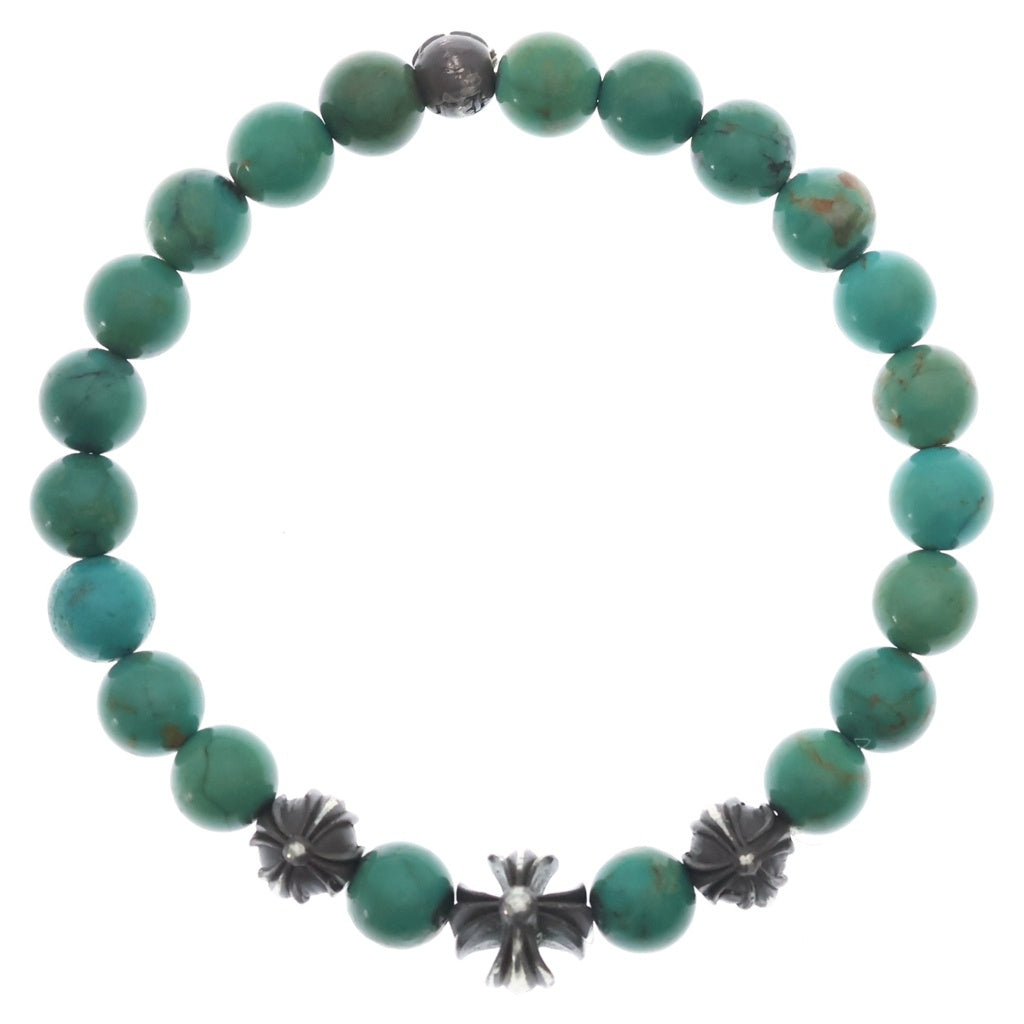 CHROME HEARTS(クロムハーツ) 8mm BEAD ビーズブレス ビーズブレスレット ターコイズ ブルー