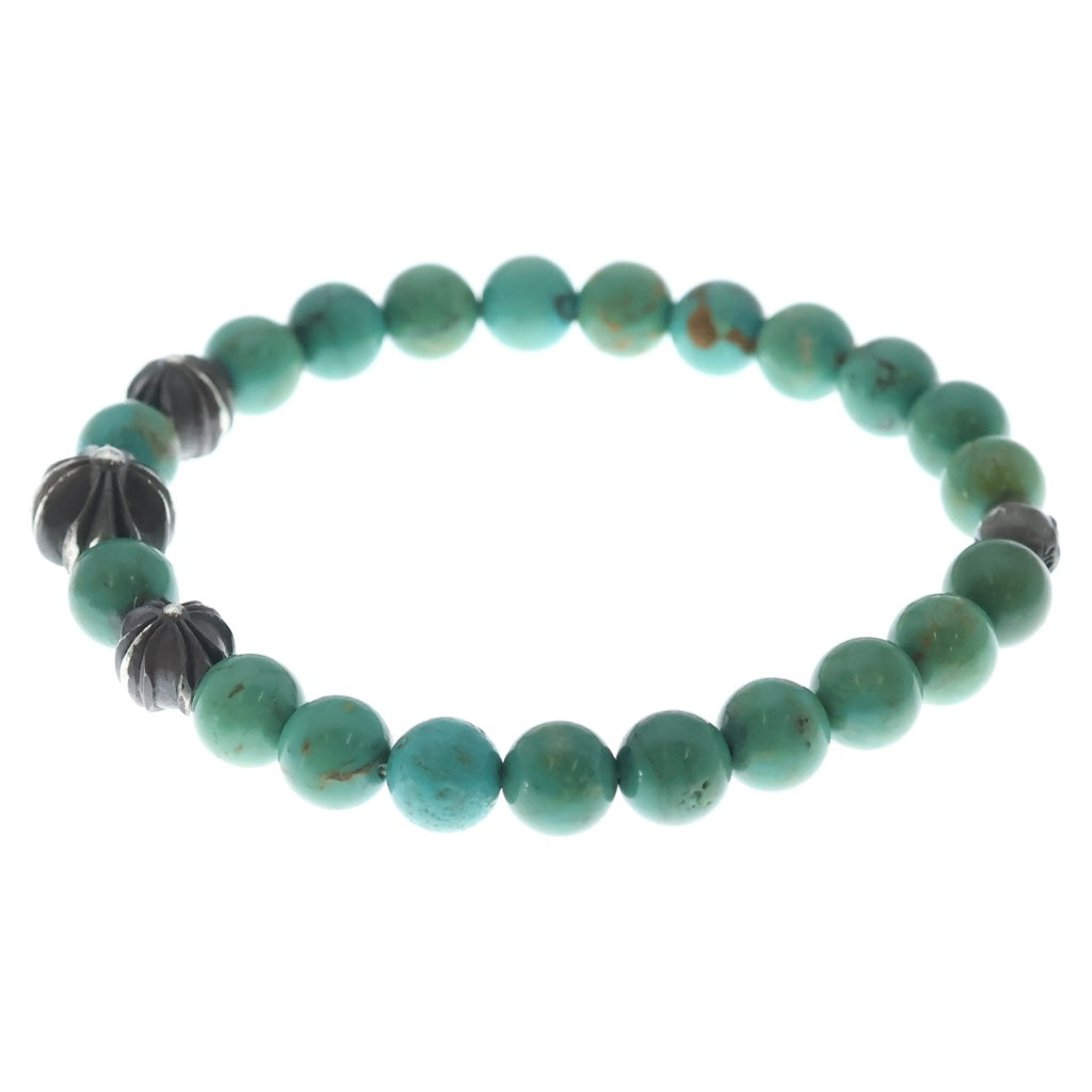 CHROME HEARTS(クロムハーツ) 8mm BEAD ビーズブレス ビーズブレスレット ターコイズ ブルー