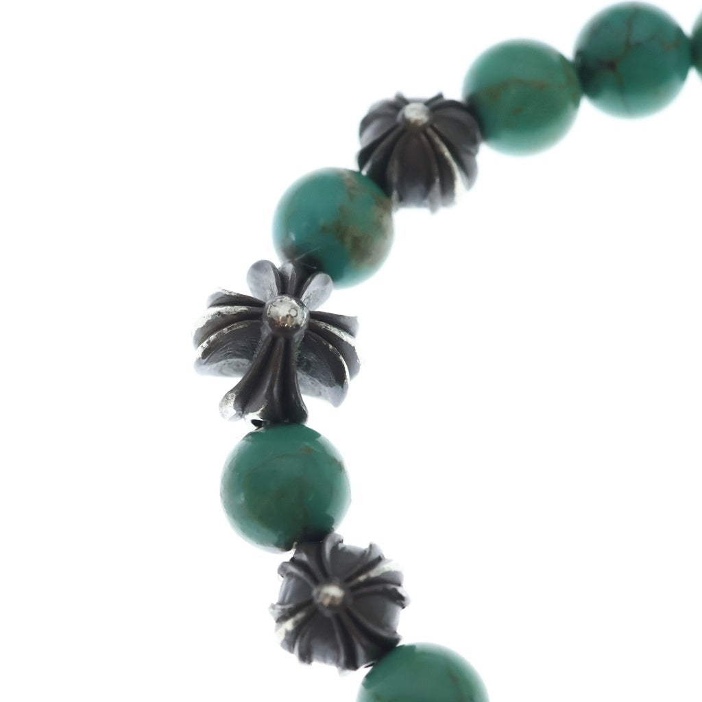CHROME HEARTS(クロムハーツ) 8mm BEAD ビーズブレス ビーズブレスレット ターコイズ ブルー