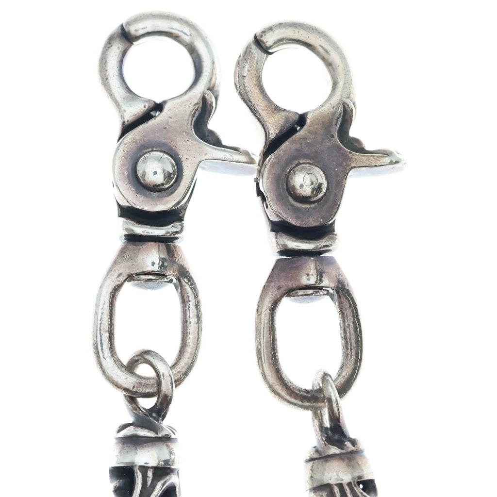 CHROME HEARTS(クロムハーツ) 9LINK ROLLER LONG-T 2クリップ ローラー ウォレットチェーン シルバー