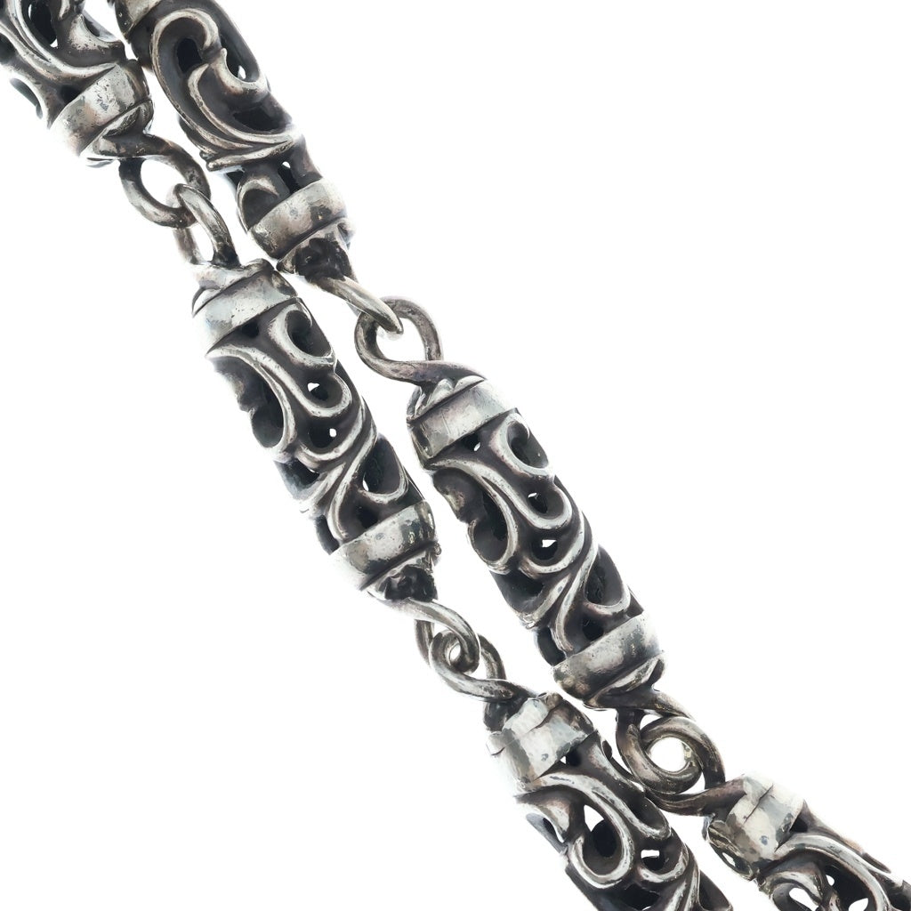 CHROME HEARTS(クロムハーツ) 9LINK ROLLER LONG-T 2クリップ ローラー ウォレットチェーン シルバー