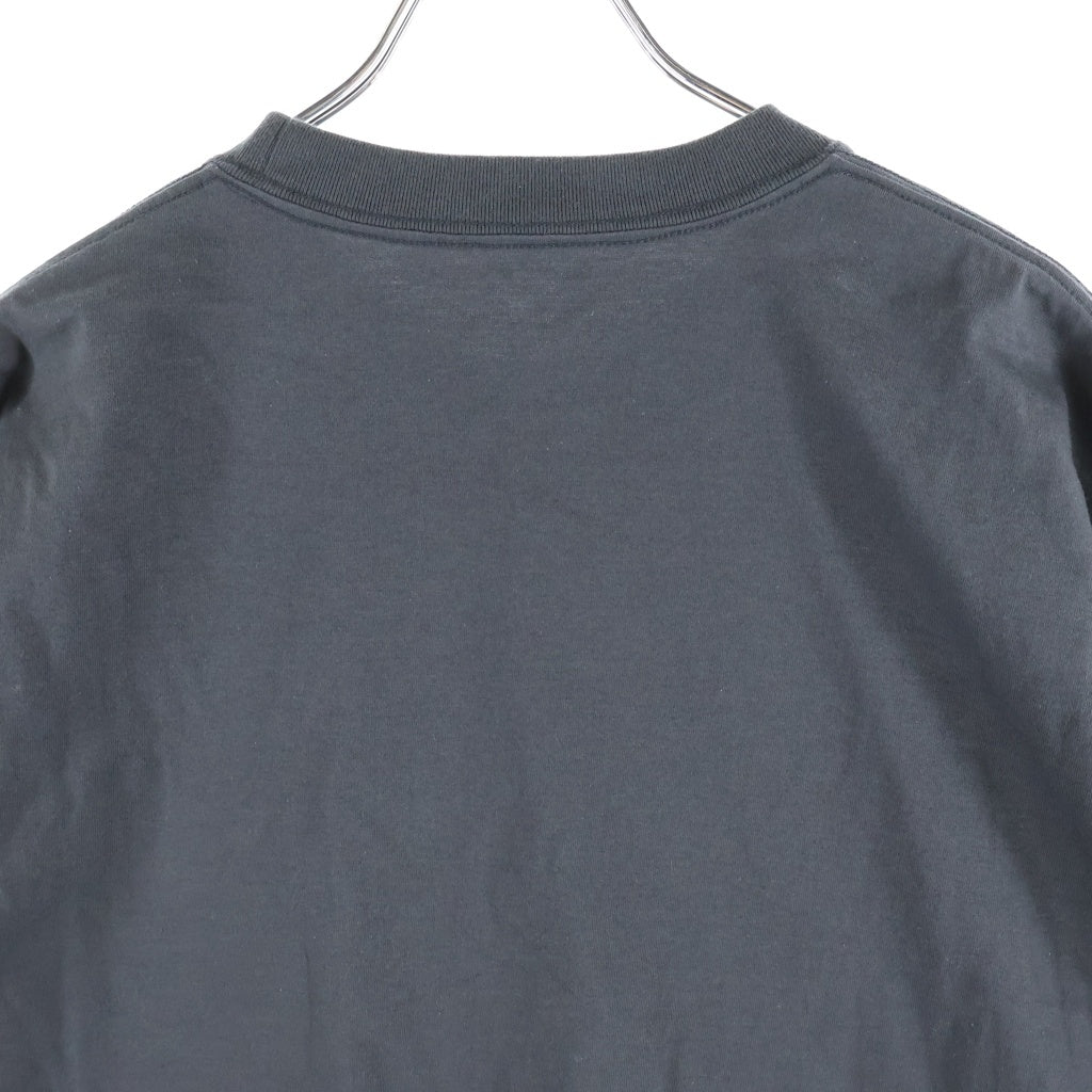The Ennoy Professional(エンノイプロフェッショナル) フロントロゴ刺繍 クルーネック半袖Tシャツ カットソー グレー SS25BRENCT05NTL