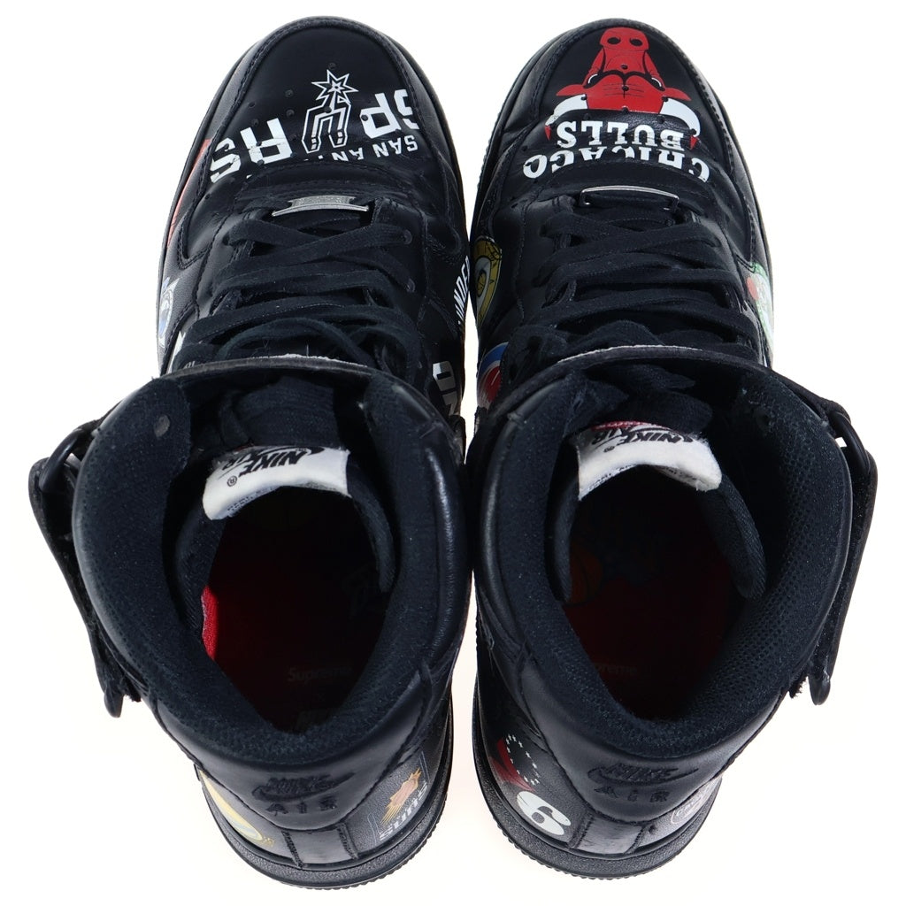 NIKE(ナイキ) ×supreme NBA × Nike Air Force 1 Mid '07 Black エアフォース1 ミッド ブラック AQ8017-001