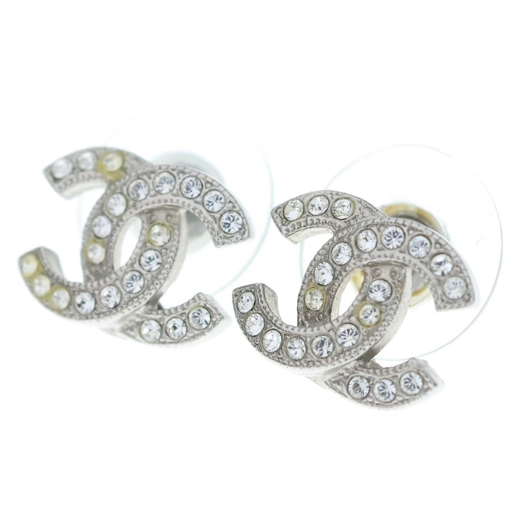 CHANEL(シャネル) ココマーク ラインストーンスタッドピアス GP F19V レディース