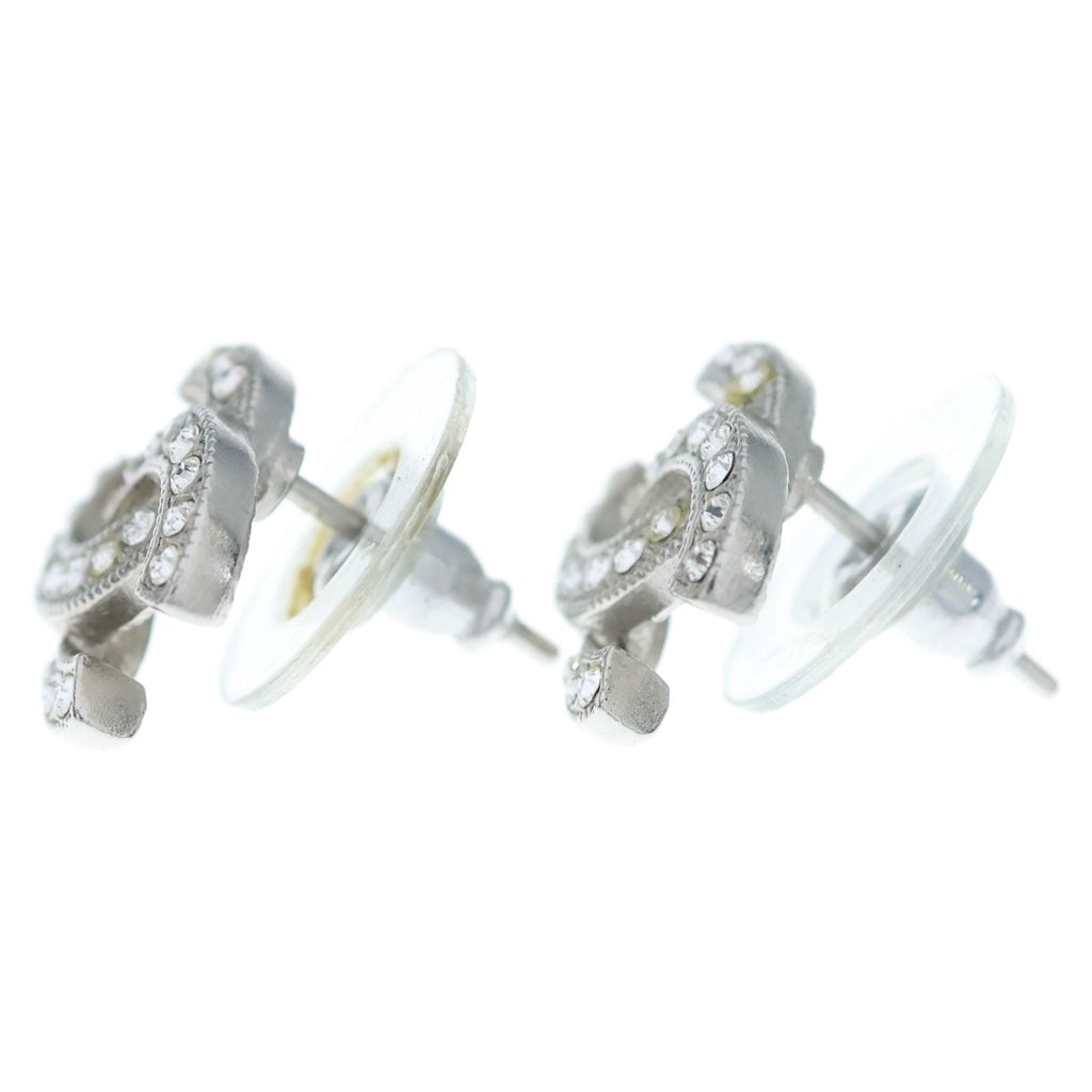 CHANEL(シャネル) ココマーク ラインストーンスタッドピアス GP F19V レディース
