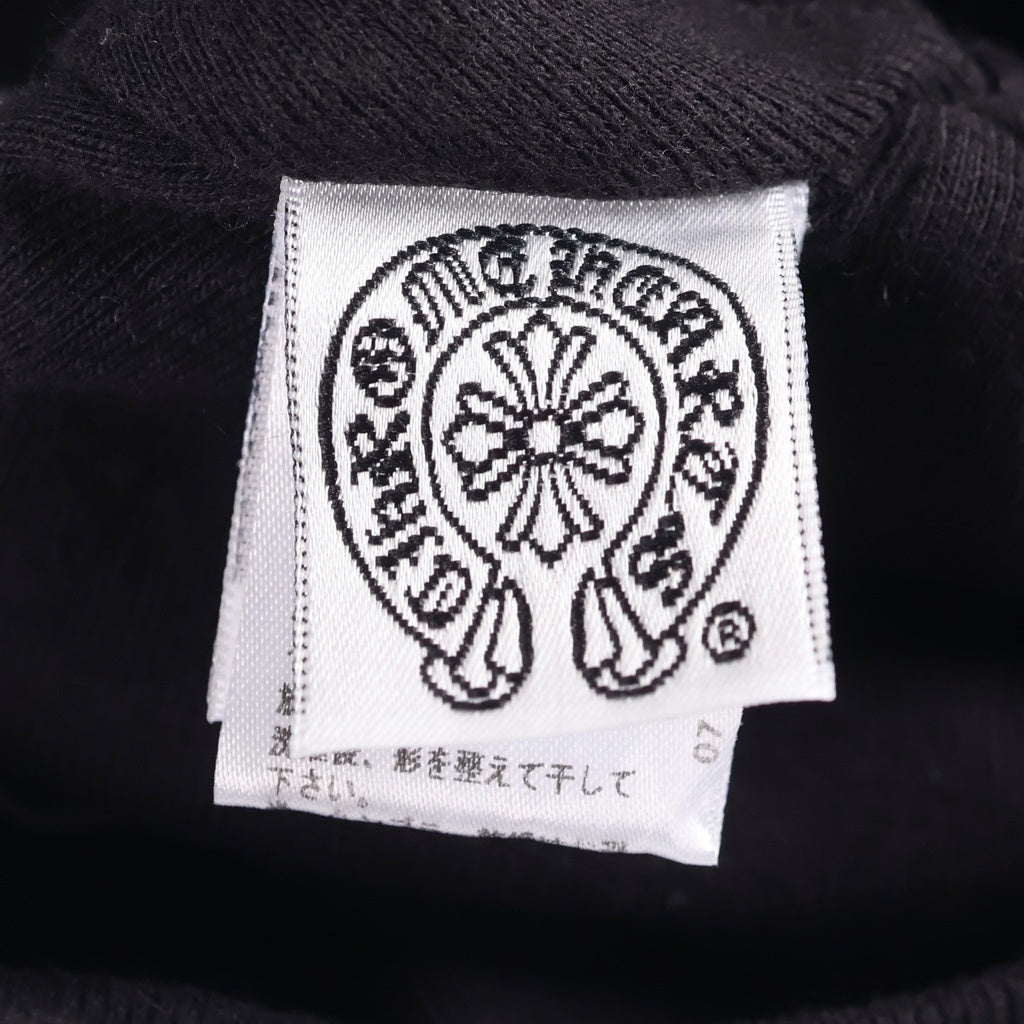 CHROME HEARTS(クロムハーツ) CHクロス刺繍 ビーニー サーマルニット帽 ブラック