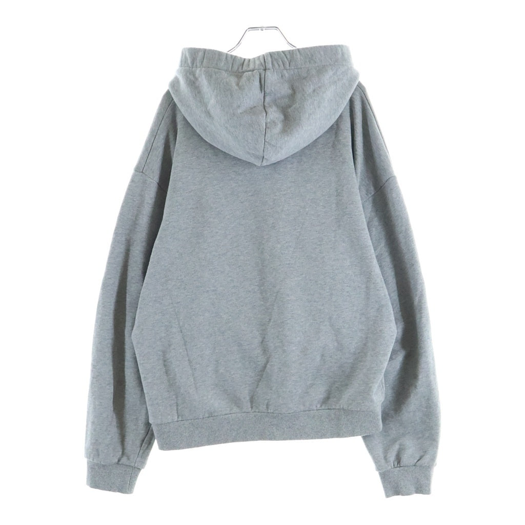 CELINE(セリーヌ) 21AW Loose Sweatshirt In Cotton Fleece ロゴ ドローコード プルオーバー パーカー グレー 2Y468670Q.08GC