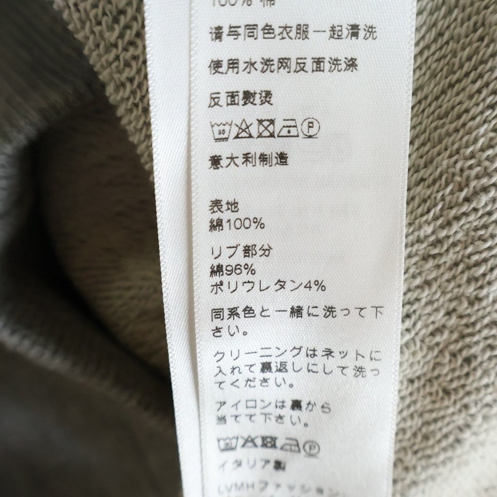 CELINE(セリーヌ) 21AW Loose Sweatshirt In Cotton Fleece ロゴ ドローコード プルオーバー パーカー グレー 2Y468670Q.08GC