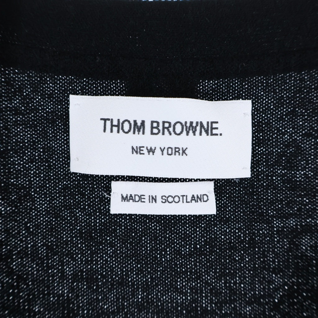 THOM BROWNE(トムブラウン) V NECK CARDIGAN ブイネック カーディガン ブラック MKCRS01A MKCRS01A-00011001