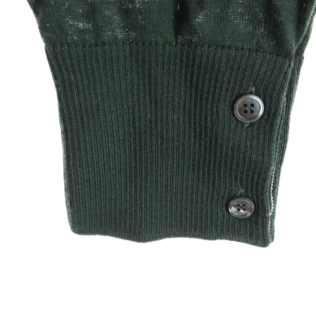 THOM BROWNE(トムブラウン) V NECK CARDIGAN ブイネック カーディガン カーキ MKCRS01A MKC002A-Y1014320