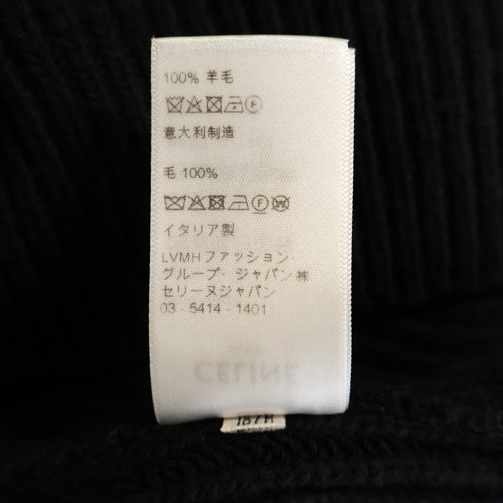 CELINE(セリーヌ) ロゴエンブロイダリー オーバーサイズニット セーター ブラック 2A19R423P