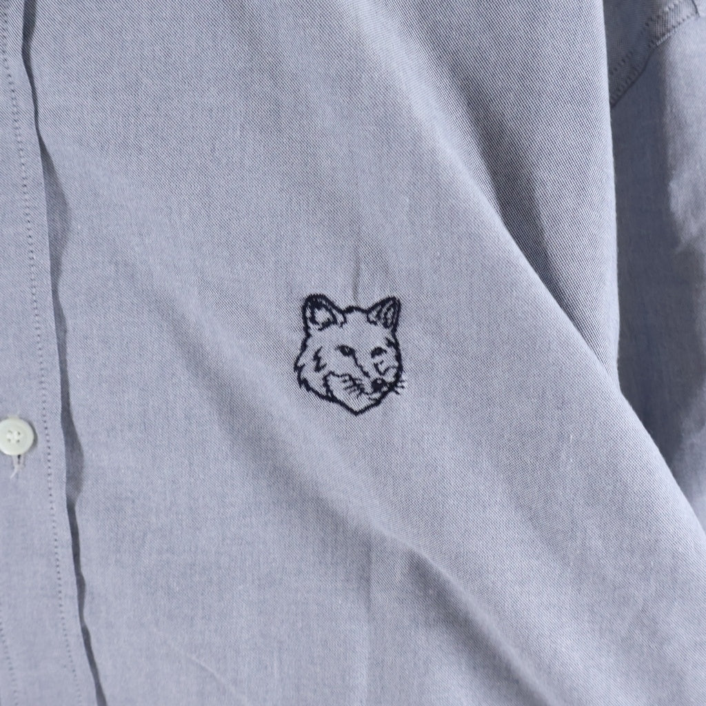 MAISON KITSUNE(メゾンキツネ) CONTOUR FOX HEAD SKATE SHIR 長袖シャツ グレー MM00405WC5012