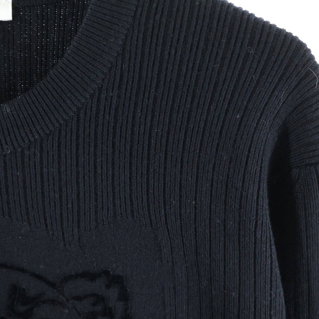 KENZO(ケンゾー) TIGER LOGO KNIT SWEATER タイガーロゴ ニットセーター ブラック F765PU2503XB