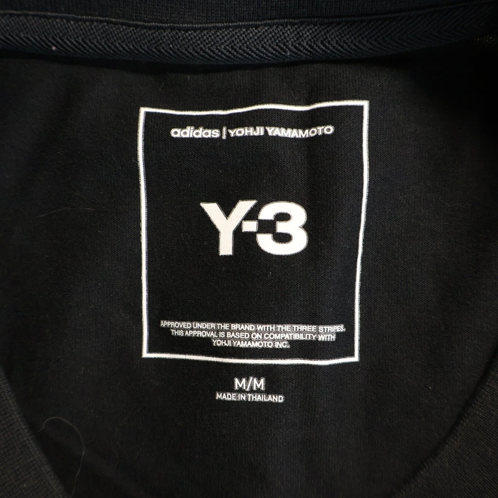 Y-3(ワイスリー) U GFX SS TEE グラフィック 半袖Tシャツ カットソー ブラック JN4879