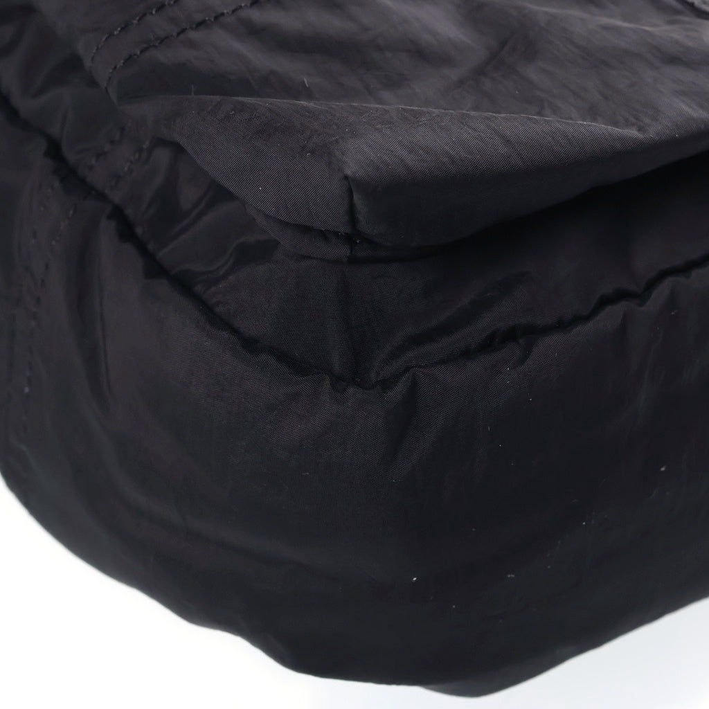 STONE ISLAND(ストーンアイランド) 26SS COATED NYLON METAL IN ECONYL ロゴパッチ コーテッドナイロン ボディバック ブラック L1S159200015S0251