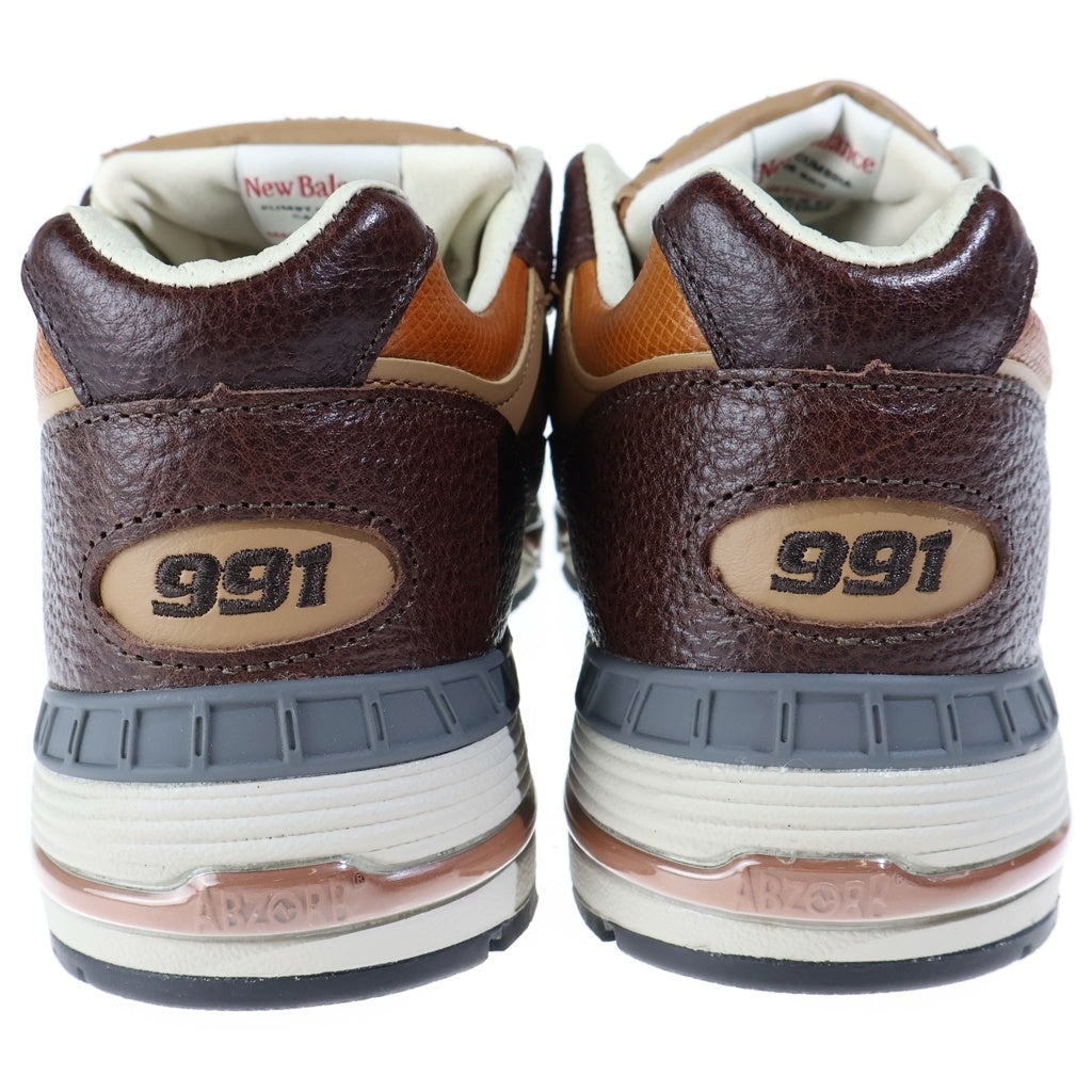 New Balance(ニューバランス) 991V1 MADE IN Luxe VEGETABLE TANNED LEATHER メイド イン UK ローカットスニーカー ブラウン US7.5/25.5cm M991LB1