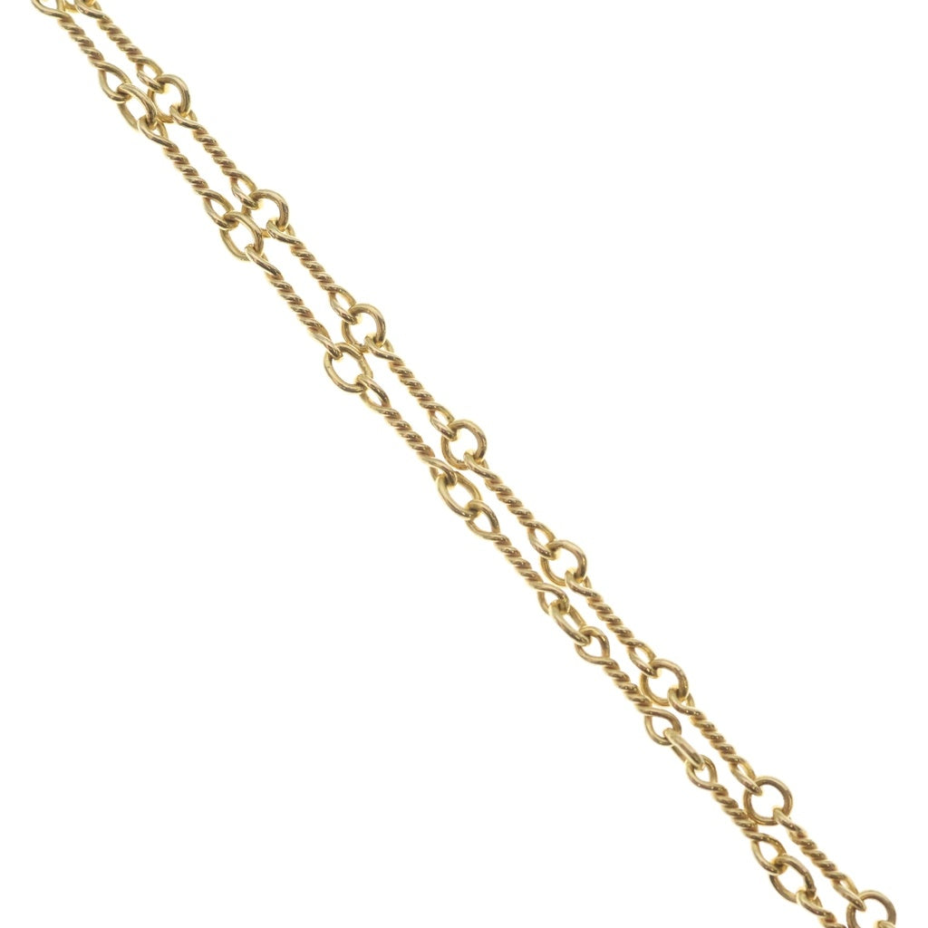 CHROME HEARTS(クロムハーツ) 22K NECKCHAIN T18 ツイストチェーンネックレス 18inch ゴールド