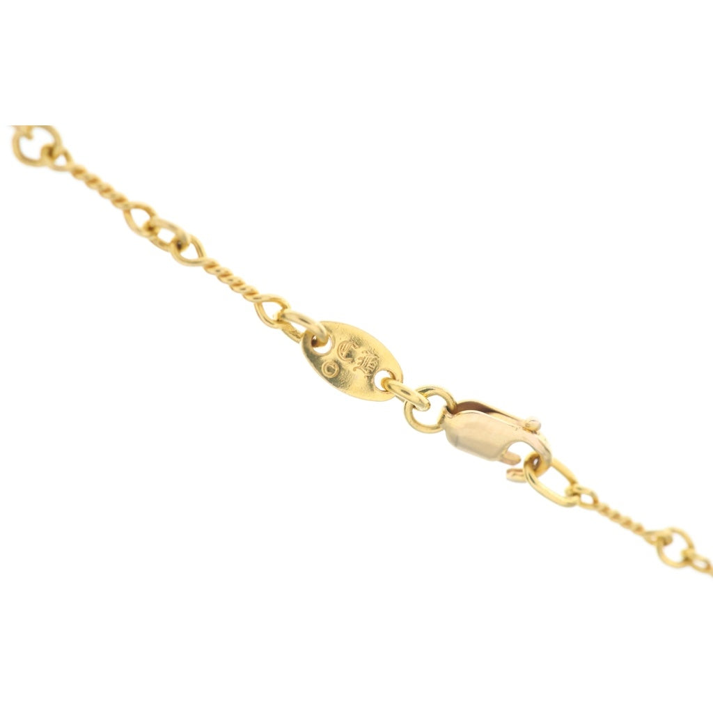 CHROME HEARTS(クロムハーツ) 22K NECKCHAIN T18 ツイストチェーンネックレス 18inch ゴールド