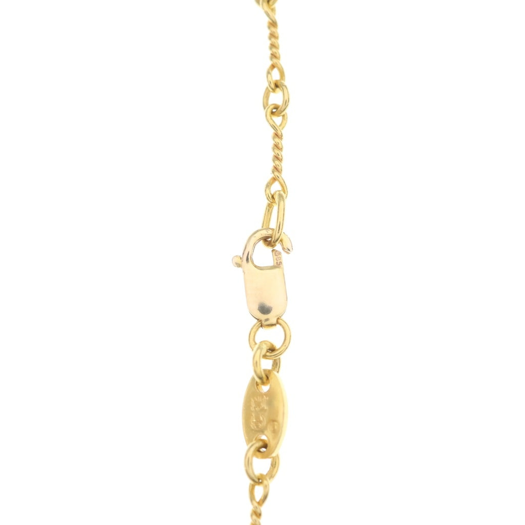 CHROME HEARTS(クロムハーツ) 22K NECKCHAIN T18 ツイストチェーンネックレス 18inch ゴールド
