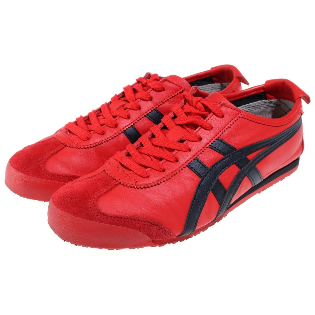 Onitsuka Tiger(オニツカタイガー) MEXICO 66 メキシコ66 レザーローカットスニーカー レッド 1183C102