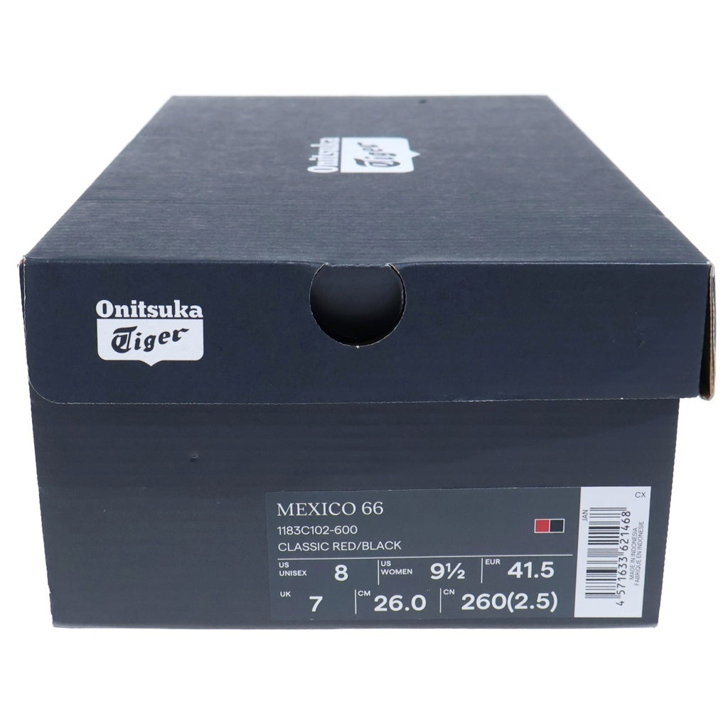Onitsuka Tiger(オニツカタイガー) MEXICO 66 メキシコ66 レザーローカットスニーカー レッド 1183C102