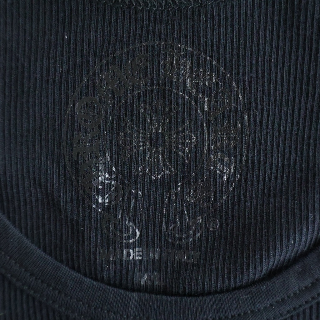 CHROME HEARTS(クロムハーツ) BEADED CROSS TANK TOP ビーズクロス タンクトップ ブラック/ピンク