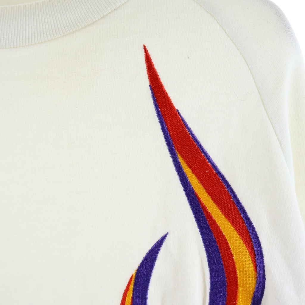 Etudes(エチュード) FIRE PATTERN TEE ファイヤーパターン 長袖Tシャツ ホワイト