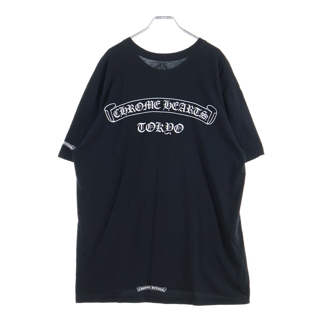 CHROME HEARTS(クロムハーツ) CH S/S TEE 東京限定 英字ロゴバックスクロールラベルプリント 半袖Tシャツ カットソー ブラック