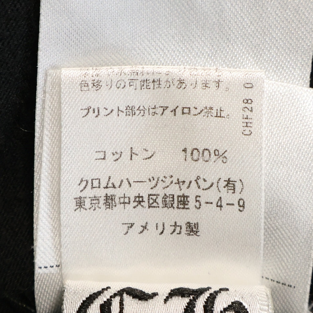 CHROME HEARTS(クロムハーツ) CH S/S TEE 東京限定 英字ロゴバックスクロールラベルプリント 半袖Tシャツ カットソー ブラック