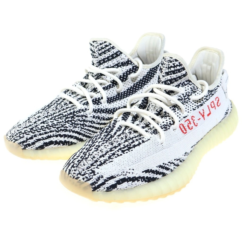 adidas(アディダス) YEEZY BOOST 350 V2 ZEBRA イージーブースト ゼブラ ローカットスニーカー ホワイト/ブラック US9.5/27.5cm CP9654
