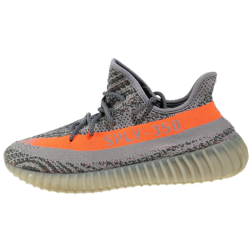 adidas(アディダス) YEEZY BOOST Beluga イージーブースト 350 V2 ベルーガ ローカットスニーカー グレー/オレンジ US9.5/27.5cm BB1826