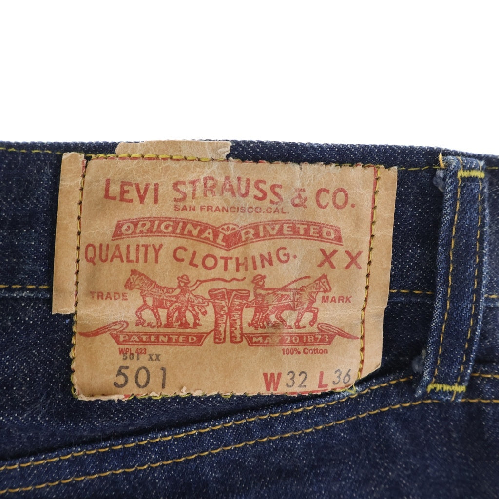 Levi's VINTAGE CLOTHING(リーバイス ビンテージ クロージング) 日本製 復刻 1966モデル BIGE 501XX ボタンフライ ストレートデニムパンツ インディゴ J61 66501